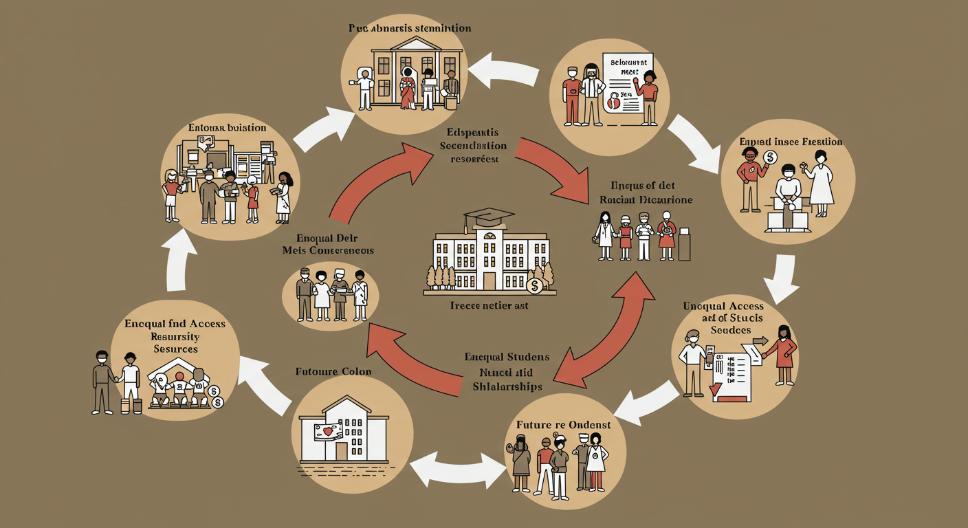 A Vicious Cycle: Economic and Racial Disparities in Higher Education