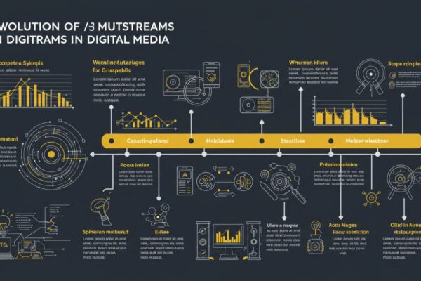 The Evolution of mutstreams in Digital Media
